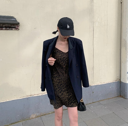 Sexy Leopard Print Bodycon Slip Dress