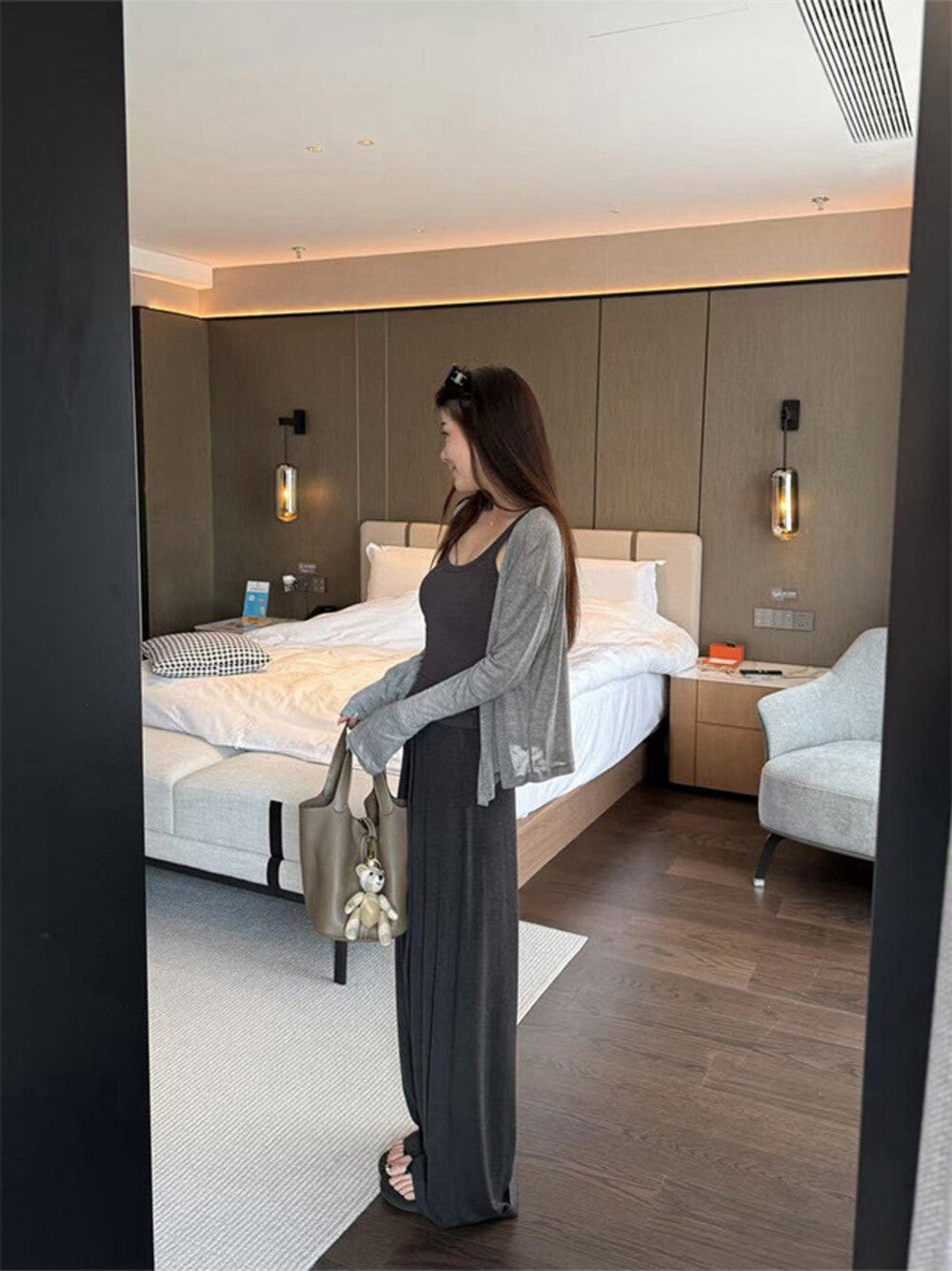 High-waisted Slimming Loose Wide-leg Pants