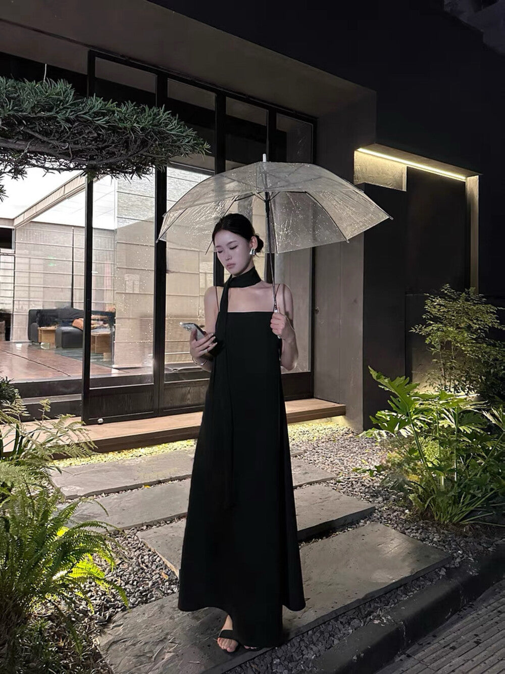 Hepburn-style Loose-fitting Slimming Suspender