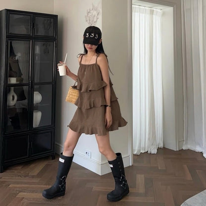 Sweet Cake Strap Dress