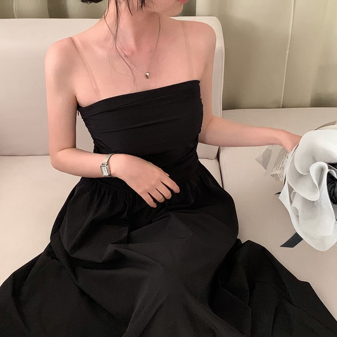 Elegant Strapless Dress