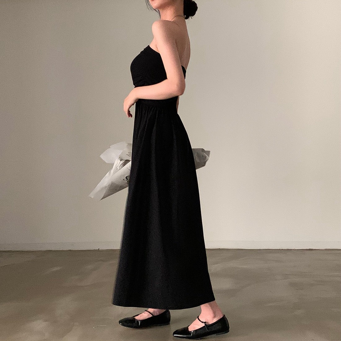 Elegant Strapless Dress