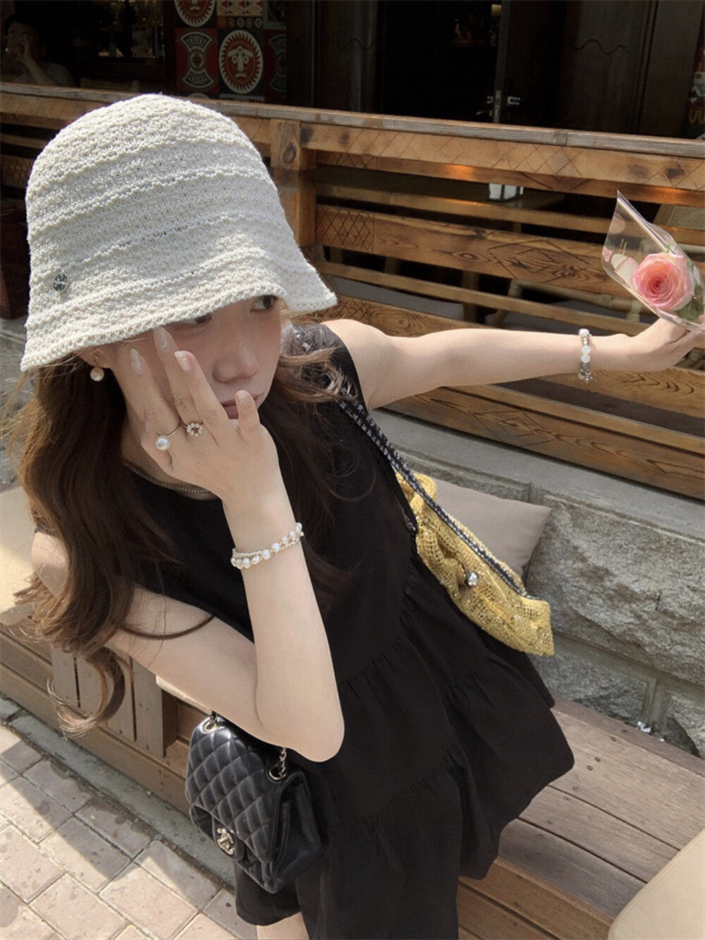 Sleeveless Patchwork A-line Loose Dress