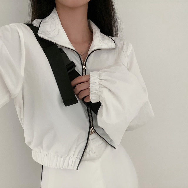 Loose-fit Sun Protection Jacket + Bodycon Skirt Set