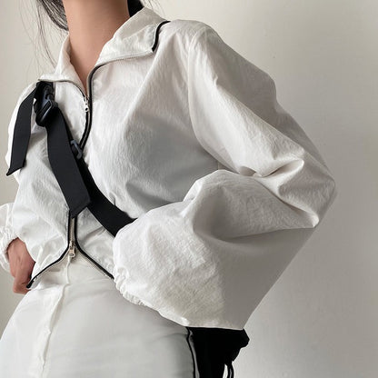 Loose-fit Sun Protection Jacket + Bodycon Skirt Set