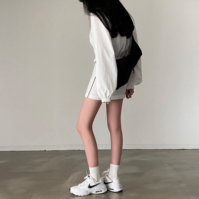 Loose-fit Sun Protection Jacket + Bodycon Skirt Set