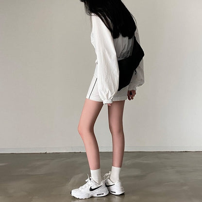 Loose-fit Sun Protection Jacket + Bodycon Skirt Set