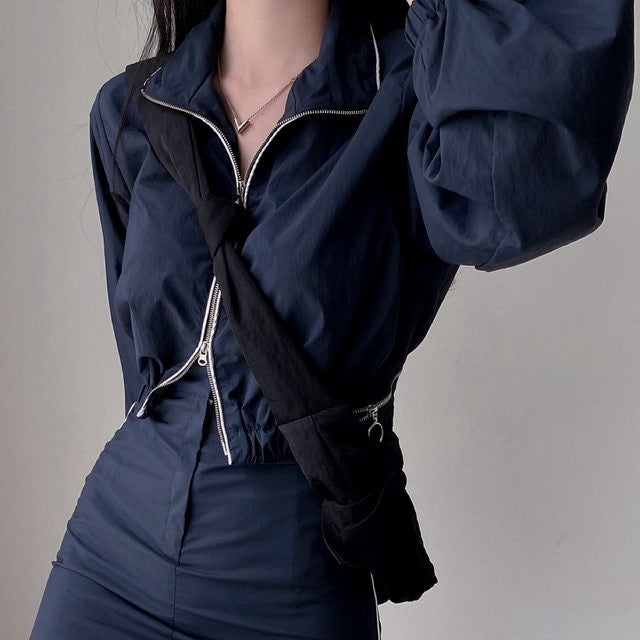 Loose-fit Sun Protection Jacket + Bodycon Skirt Set