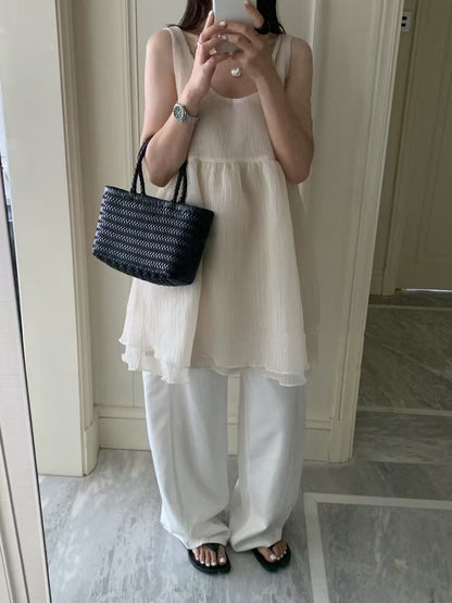 Butterfly Bow Two-Way Mesh Tank Dress