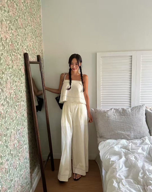 吊帶背心+休閒褲set