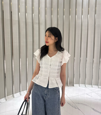 甜美蕾絲減齡小衫