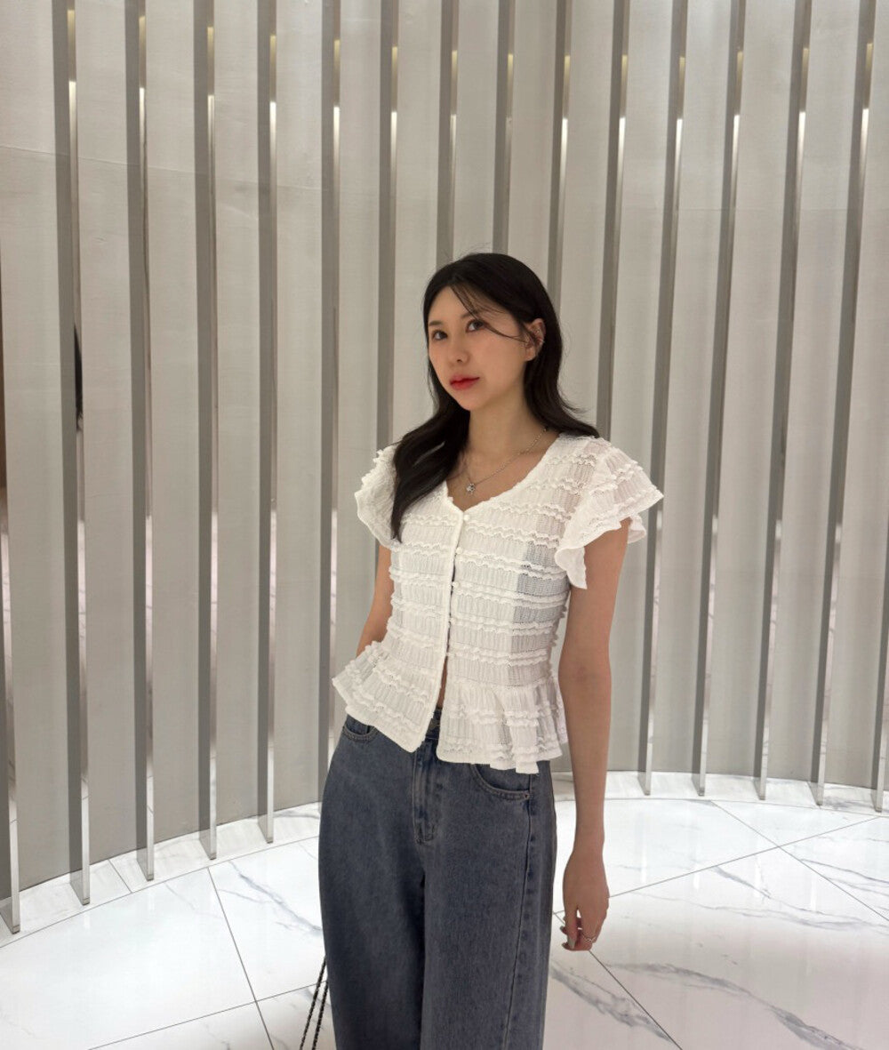 甜美蕾絲減齡小衫