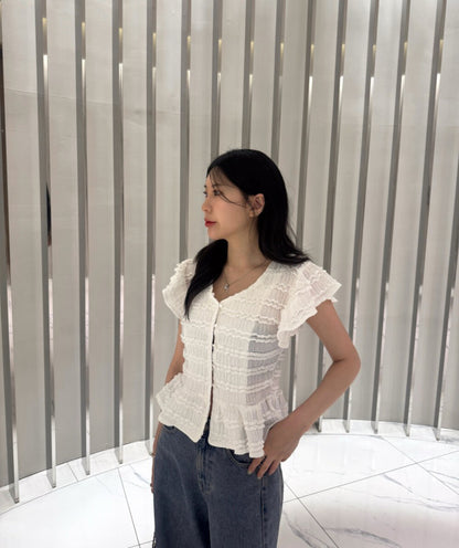 甜美蕾絲減齡小衫