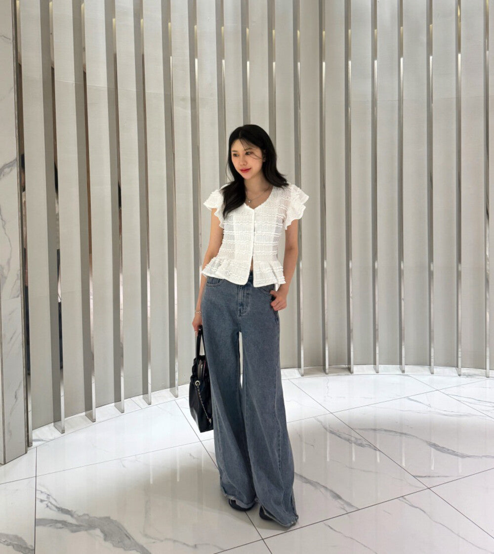 甜美蕾絲減齡小衫