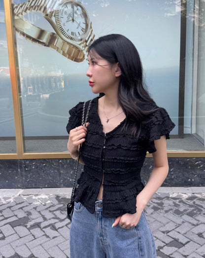 甜美蕾絲減齡小衫