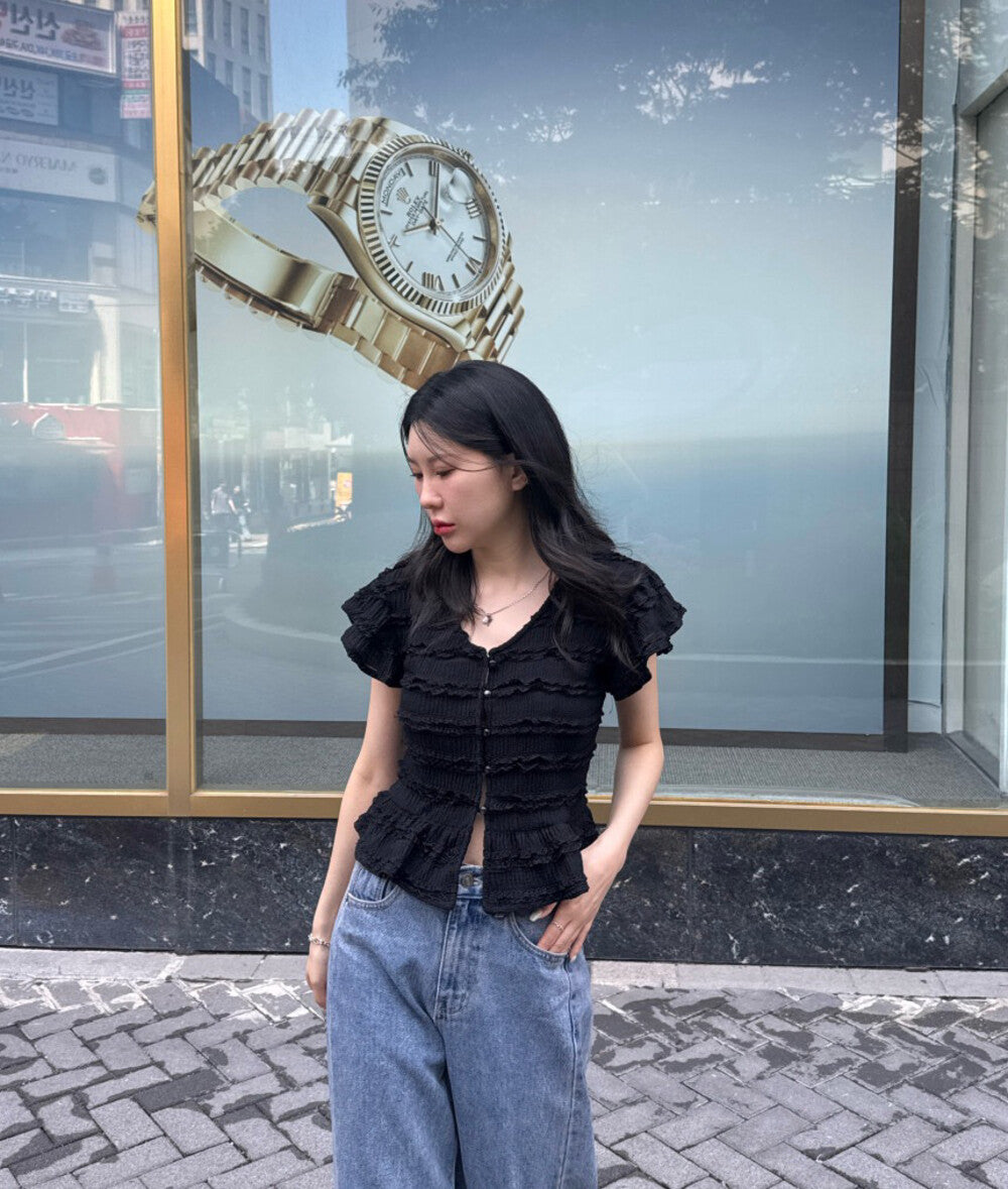 甜美蕾絲減齡小衫