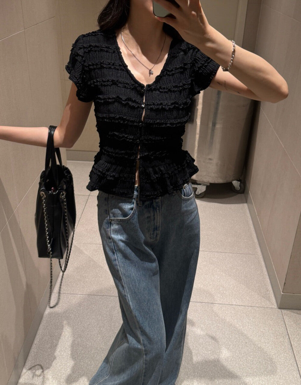 甜美蕾絲減齡小衫