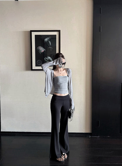 蕾絲拼接花邊軟糯防曬開衫