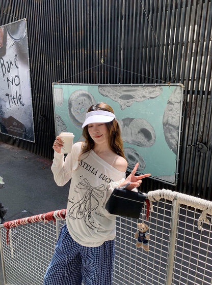 White One-Shoulder Sheer Sun Protection Cover-Up