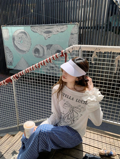 White One-Shoulder Sheer Sun Protection Cover-Up