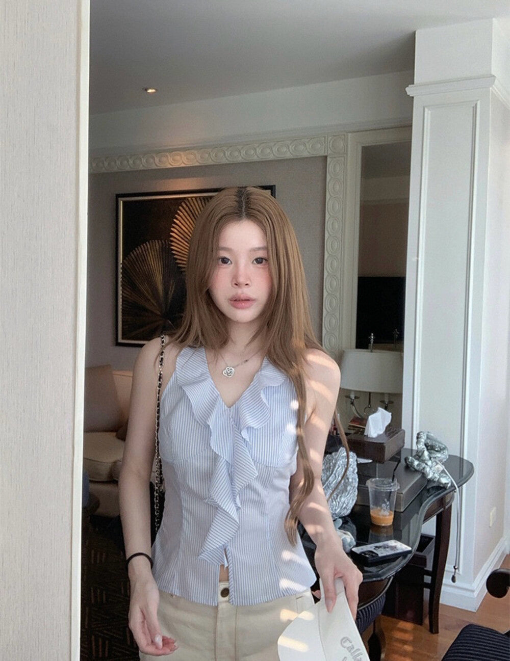 Halter Neck Sleeveless Top