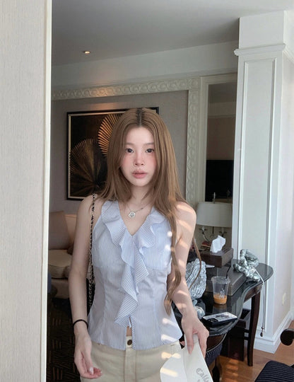 Halter Neck Sleeveless Top