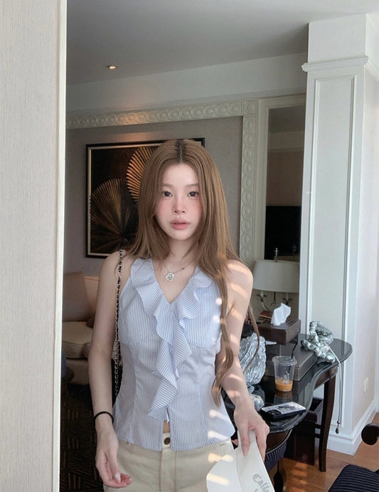 Halter Neck Sleeveless Top