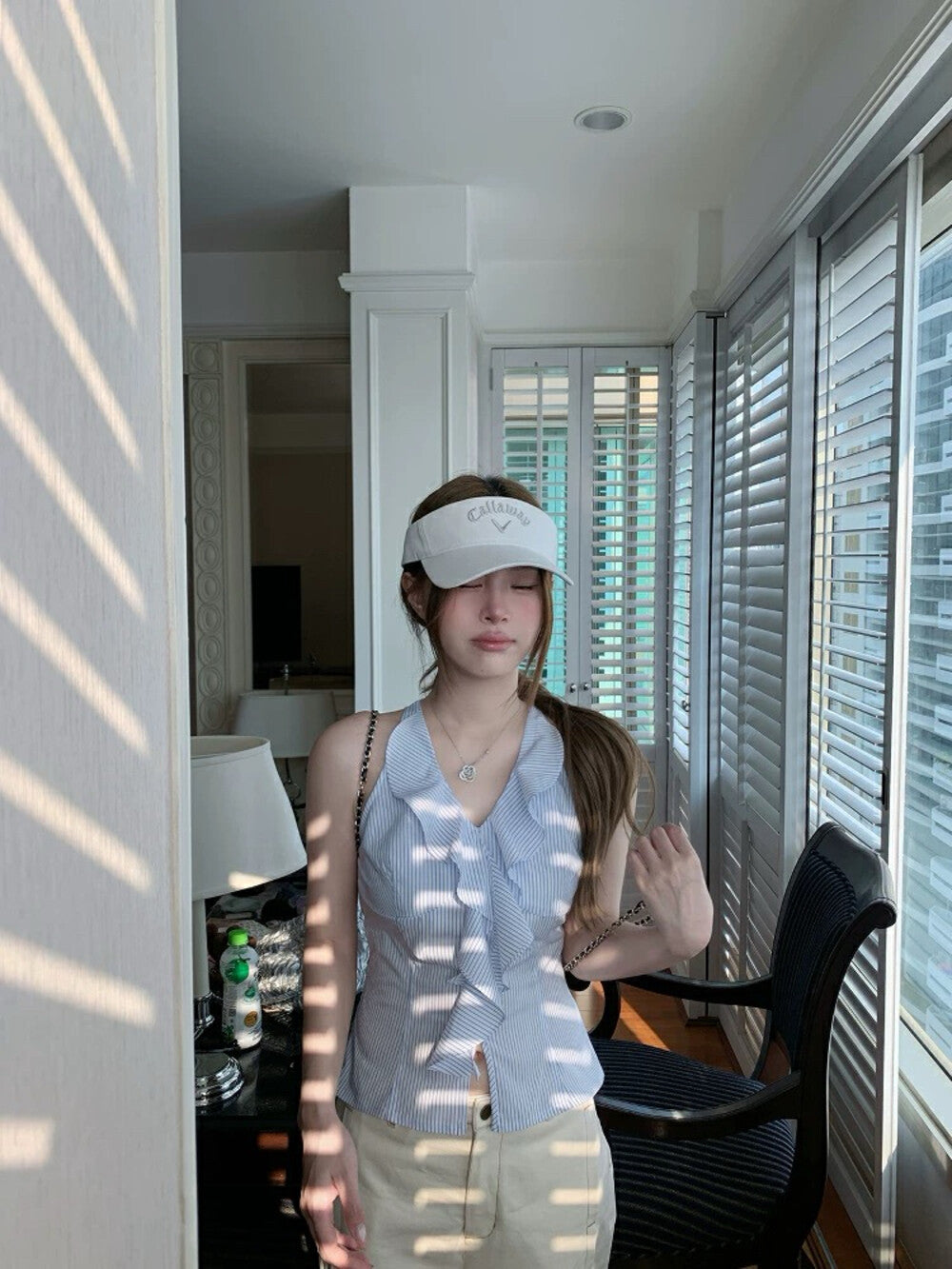 Halter Neck Sleeveless Top