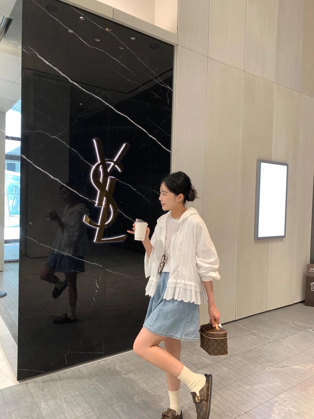 Striped Hooded Patchwork Lace Blouse