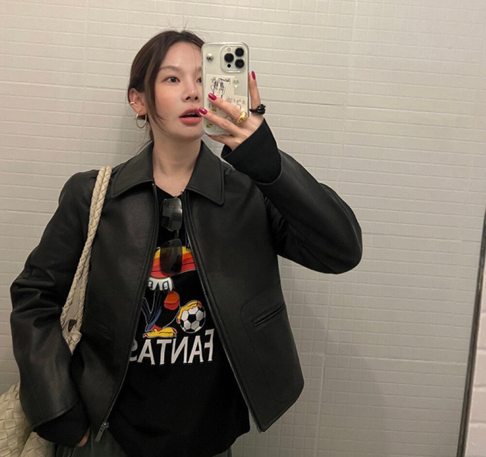 酷颯復古機車皮衣