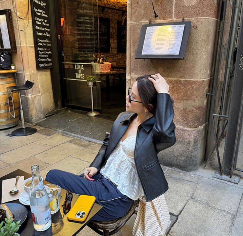 酷颯復古機車皮衣