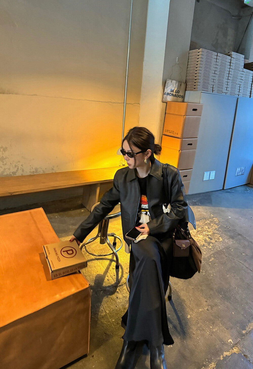 酷颯復古機車皮衣