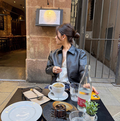 酷颯復古機車皮衣