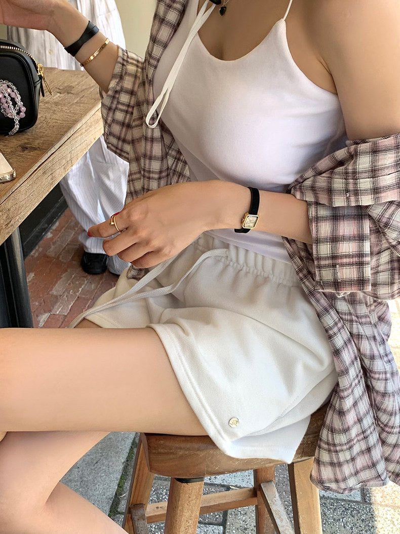 Vintage Loose-Fit Plaid Sun-Protective Shirt