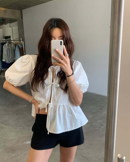 Tie-Neck Bow Blouse