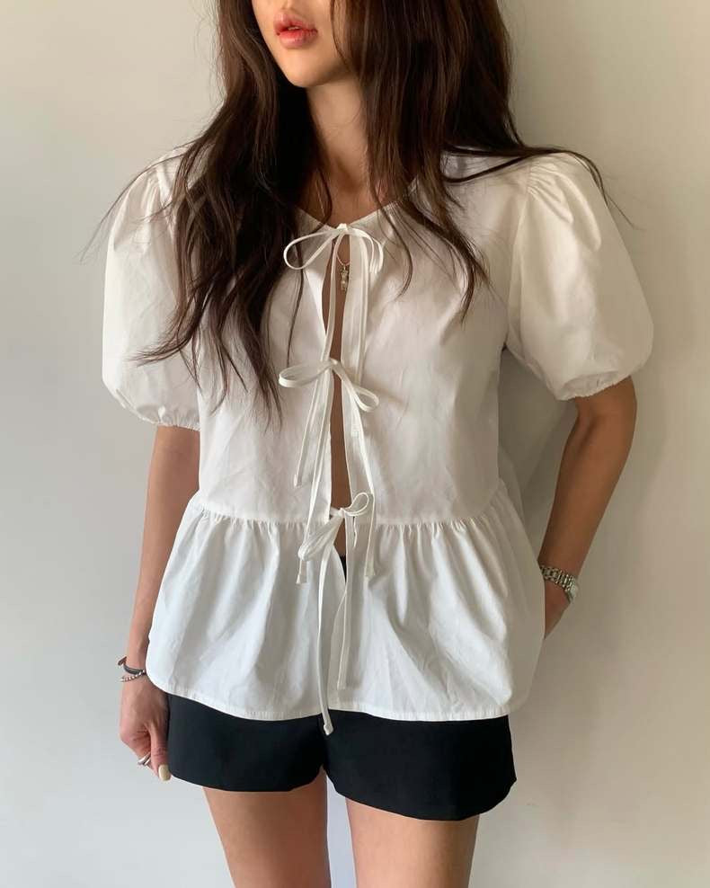 Tie-Neck Bow Blouse