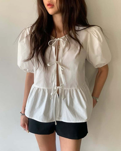 Tie-Neck Bow Blouse