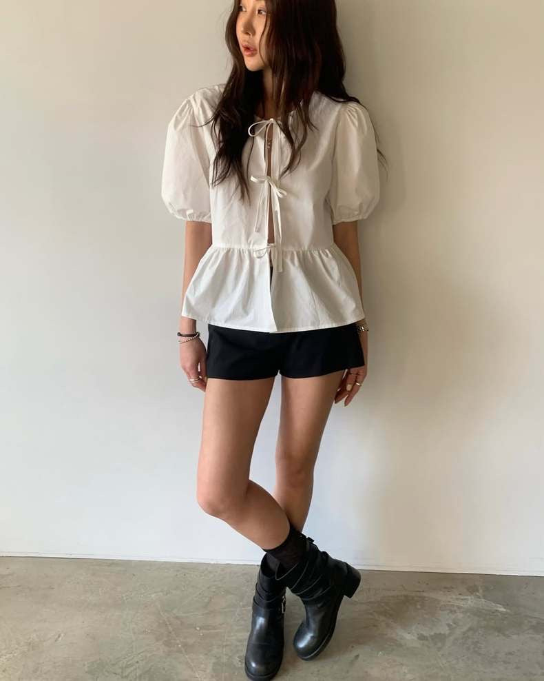 Tie-Neck Bow Blouse
