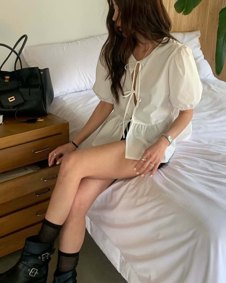 Tie-Neck Bow Blouse