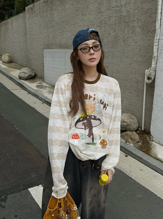 Cartoon Loose Lightweight Sun Protection Jacket