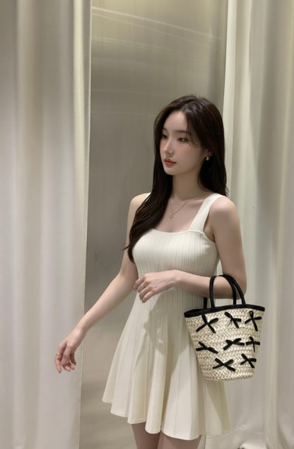 簡約針織背心裙