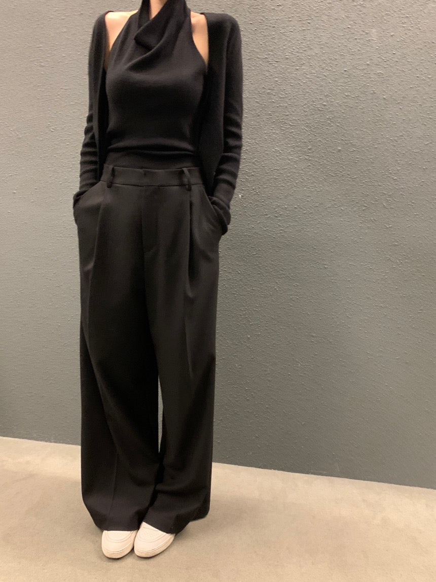 拼接假兩件針織top