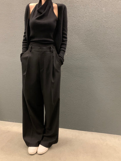 拼接假兩件針織top