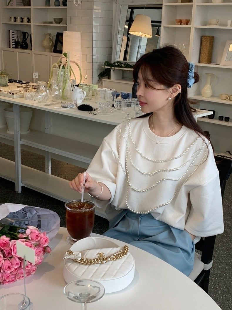 Heavy Embellished Beaded Loose Top