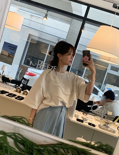 Heavy Embellished Beaded Loose Top