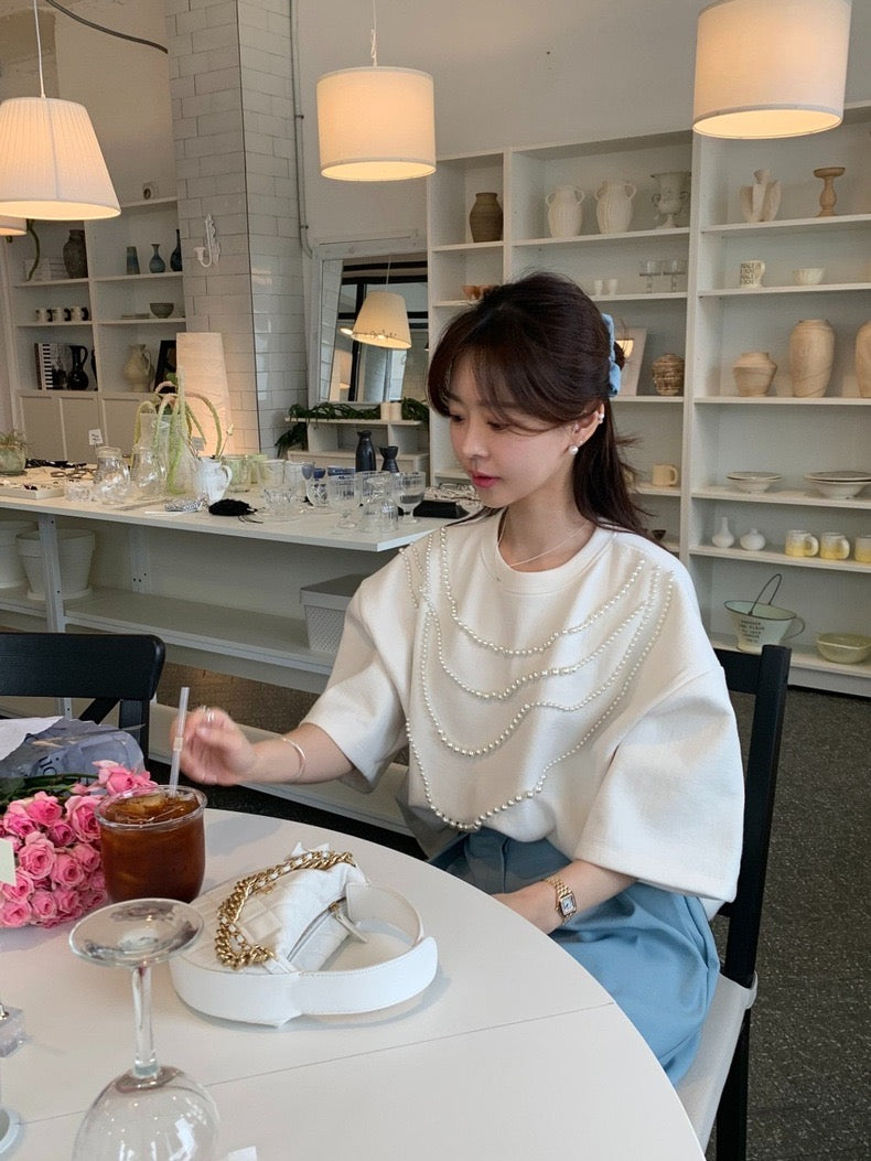 Heavy Embellished Beaded Loose Top