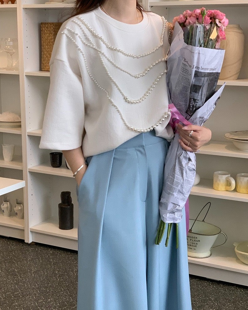 Heavy Embellished Beaded Loose Top