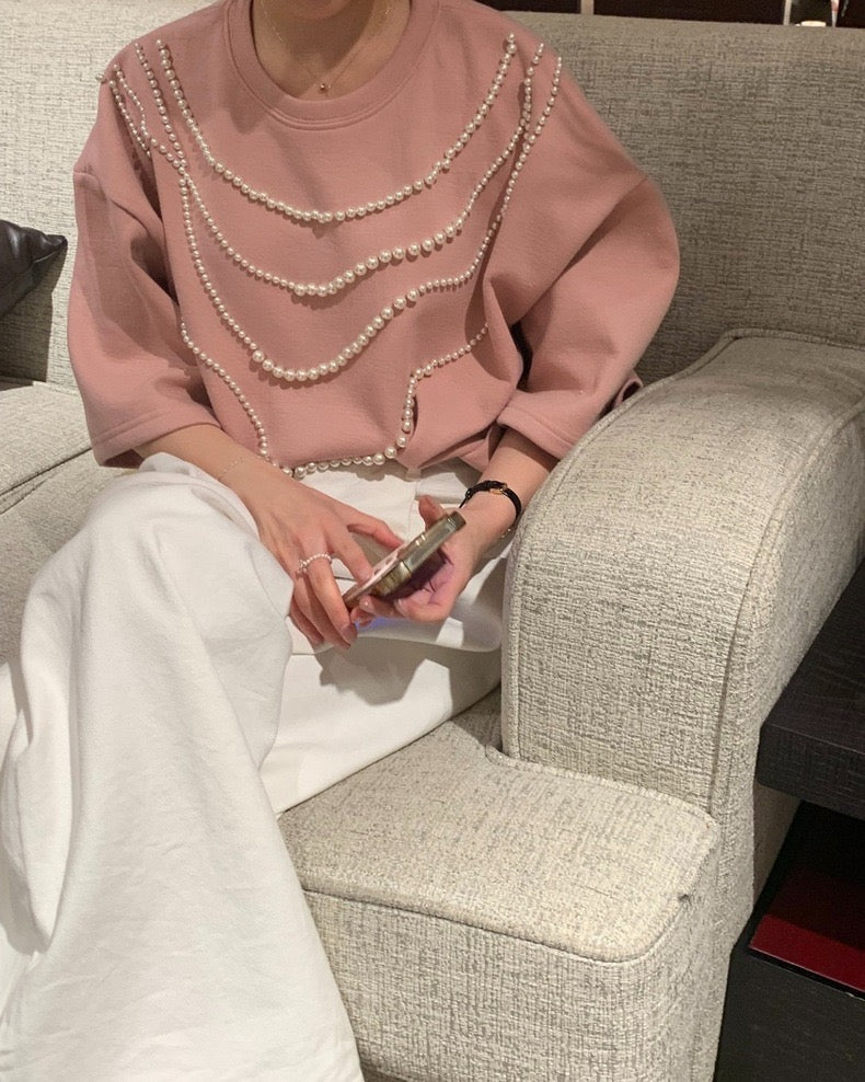 Heavy Embellished Beaded Loose Top