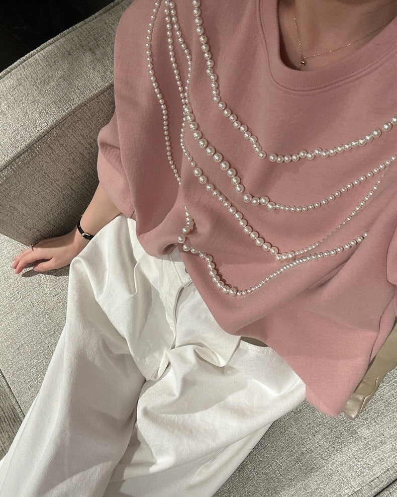 Heavy Embellished Beaded Loose Top