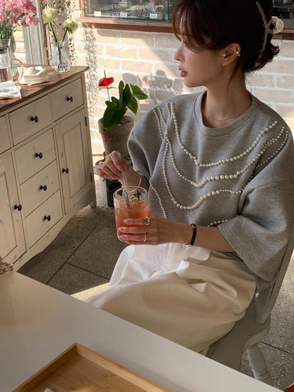 Heavy Embellished Beaded Loose Top